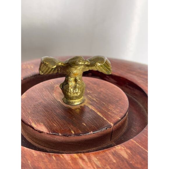 Vintage Loyal Papeete Leather Ice Bucket Reproduction of Fire Bucket 18" tall - Picture 6 of 8